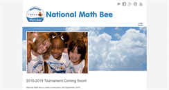 Desktop Screenshot of nationalmathbee.org