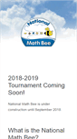 Mobile Screenshot of nationalmathbee.org