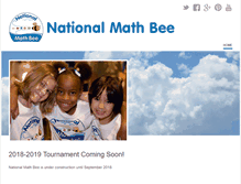 Tablet Screenshot of nationalmathbee.org